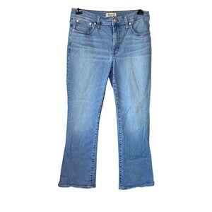 Madewell Mid-Rise Kick Out Crop Jeans‎ Women's Size 30 Light Wash Denim